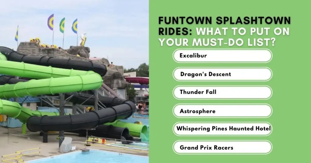 Funtown Splashtown water slides and top ride attractions for summer visitors